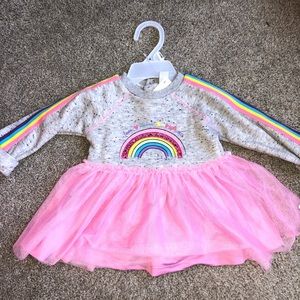 Rainbow Sweater Dress NWT
